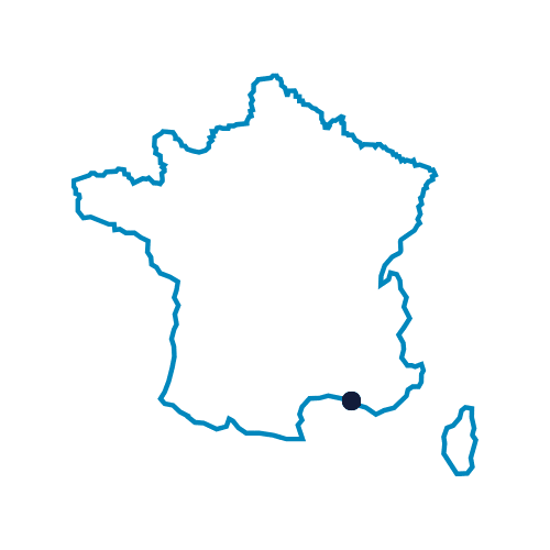 Carte de France avec La Ciotat
